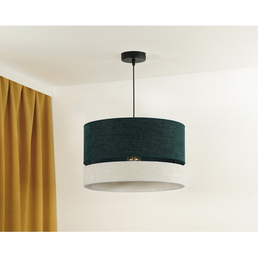 Duolla - Lühter DOUBLE 1xE27/15W/230V d. 40 cm roheline/hall