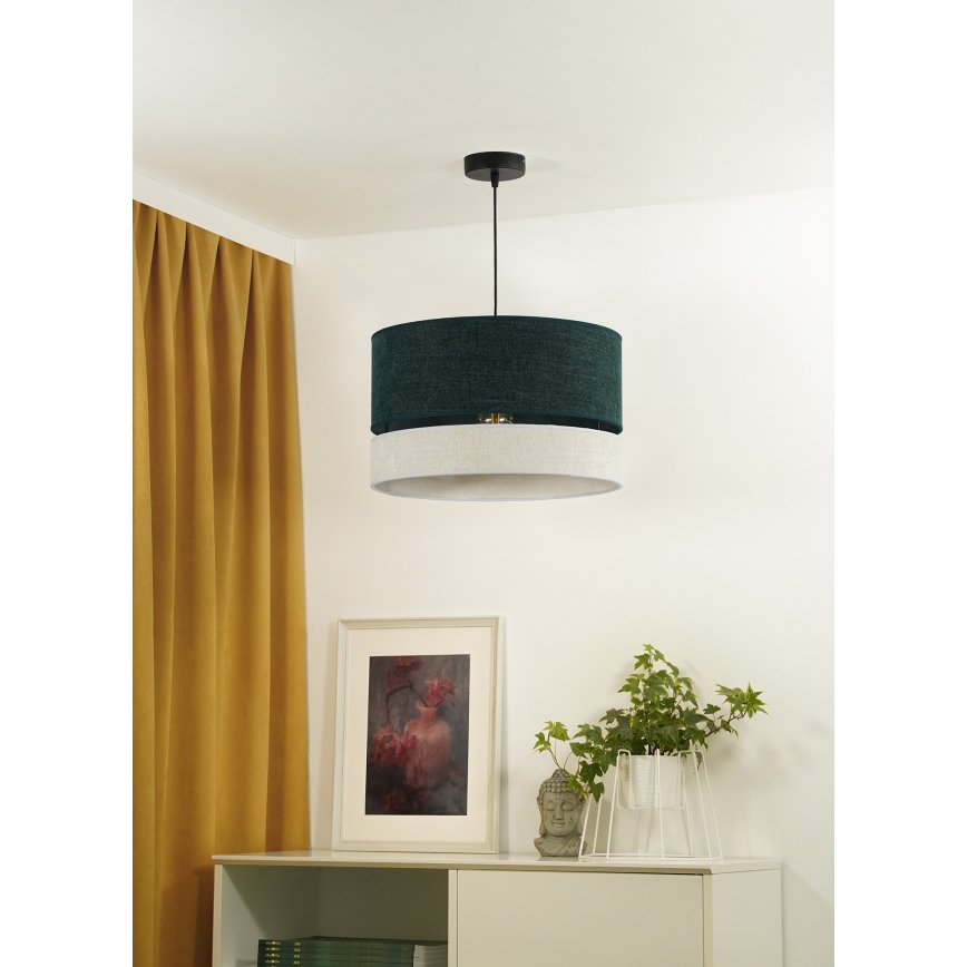 Duolla - Lühter DOUBLE 1xE27/15W/230V d. 40 cm roheline/hall