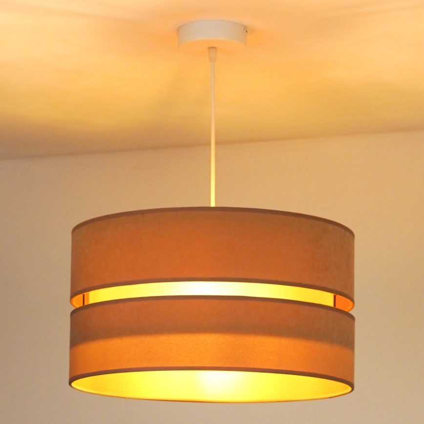 Duolla - Lühter DUO 1xE27/15W/230V d. 40 cm beež