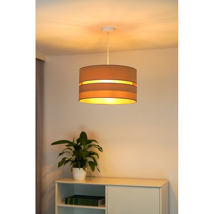 Duolla - Lühter DUO 1xE27/15W/230V d. 40 cm beež