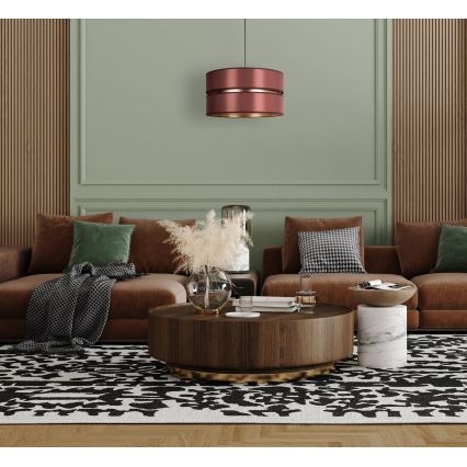 Duolla - Lühter DUO 1xE27/15W/230V d. 40 cm burgundia/kuldne