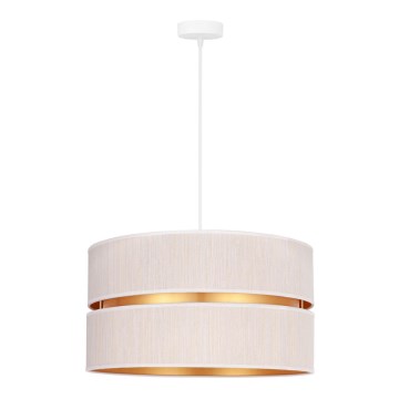 Duolla - Lühter DUO 1xE27/15W/230V d. 40 cm kreemikas/kuldne