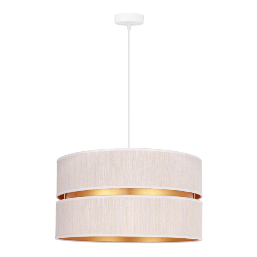 Duolla - Lühter DUO 1xE27/15W/230V d. 40 cm kreemikas/kuldne