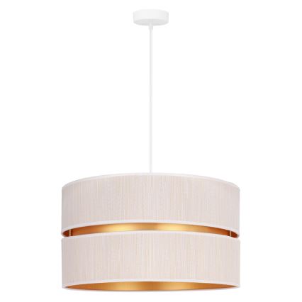 Duolla - Lühter DUO 1xE27/15W/230V d. 40 cm kreemikas/kuldne