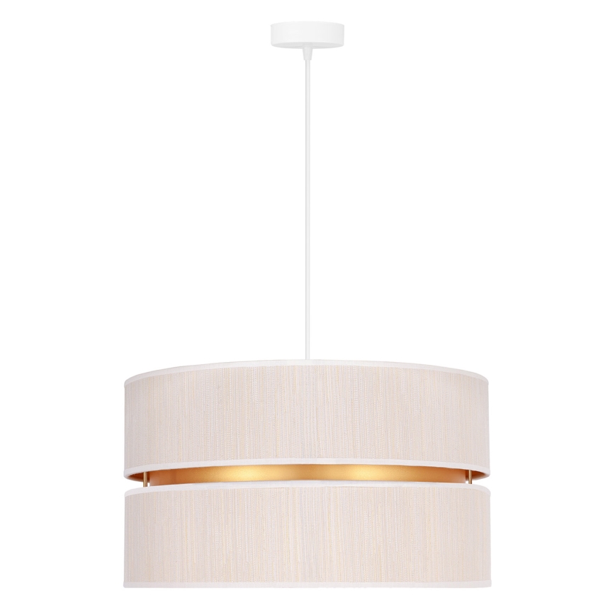Duolla - Lühter DUO 1xE27/15W/230V d. 40 cm kreemikas/kuldne