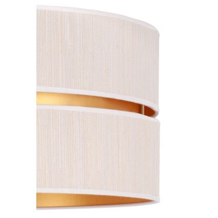 Duolla - Lühter DUO 1xE27/15W/230V d. 40 cm kreemikas/kuldne