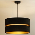 Duolla - Lühter DUO 1xE27/15W/230V d. 40 cm must/kuldne