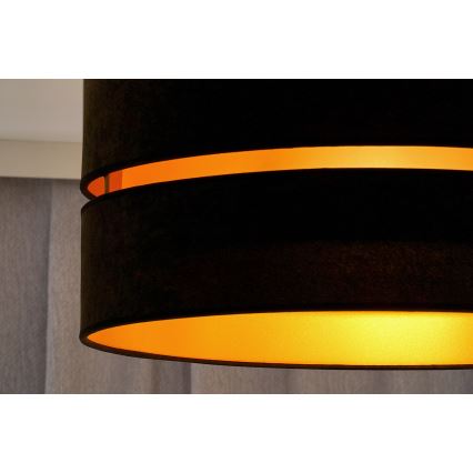 Duolla - Lühter DUO 1xE27/15W/230V d. 40 cm must/kuldne