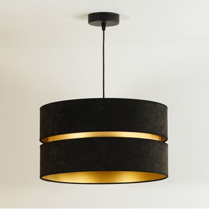 Duolla - Lühter DUO 1xE27/15W/230V d. 40 cm must/kuldne