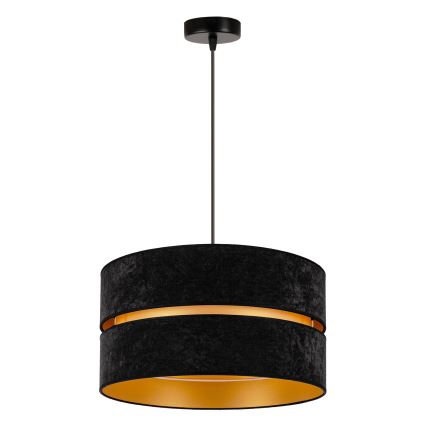 Duolla - Lühter DUO 1xE27/15W/230V d. 40 cm must/kuldne