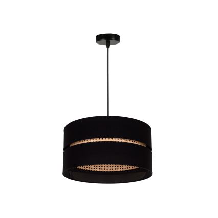 Duolla - Lühter DUO 1xE27/15W/230V d. 40 cm must/rotang