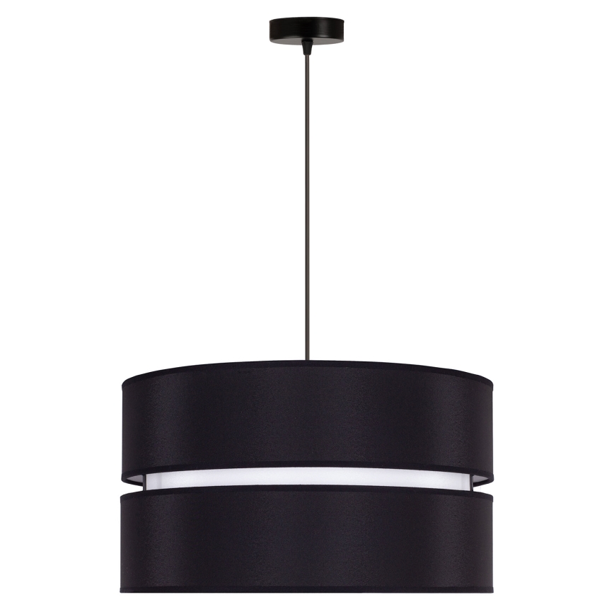 Duolla - Lühter DUO 1xE27/15W/230V d. 40 cm must/valge