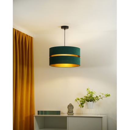 Duolla - Lühter DUO 1xE27/15W/230V d. 40 cm roheline/kuldne
