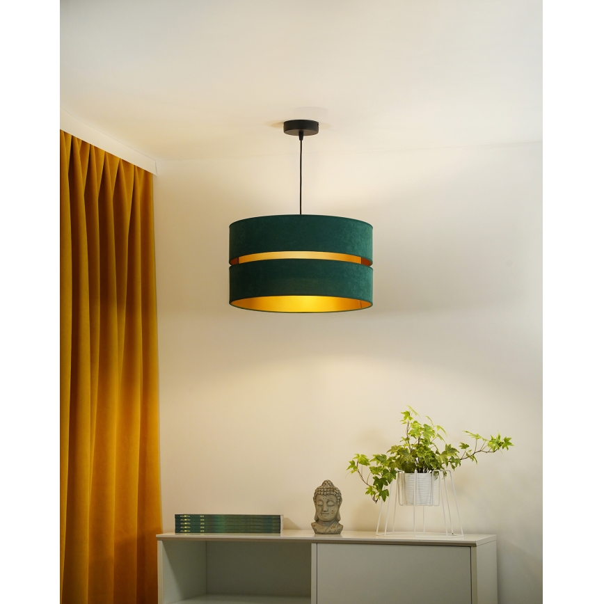 Duolla - Lühter DUO 1xE27/15W/230V d. 40 cm roheline/kuldne