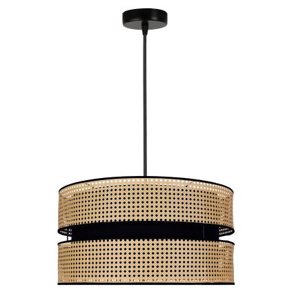 Duolla - Lühter DUO 1xE27/15W/230V d. 40 cm rotang/must