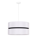 Duolla - Lühter DUO 1xE27/15W/230V d. 40 cm valge/must