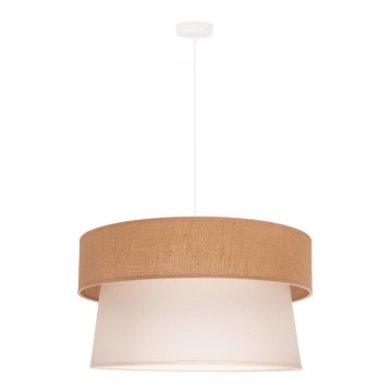 Duolla - Lühter ETNIC 1xE27/40W/230V d. 45 cm kreemikas/beež