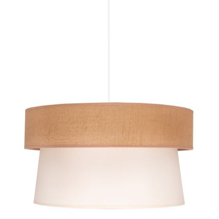 Duolla - Lühter ETNIC 1xE27/40W/230V d. 45 cm kreemikas/beež