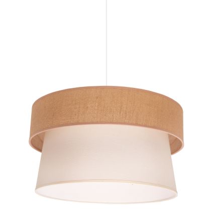 Duolla - Lühter ETNIC 1xE27/40W/230V d. 45 cm kreemikas/beež