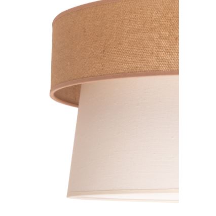 Duolla - Lühter ETNIC 1xE27/40W/230V d. 45 cm kreemikas/beež