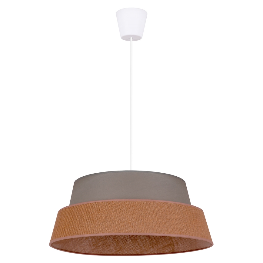 Duolla - Lühter GALAXY 1xE27/40W/230V d. 50 cm hall/pruun