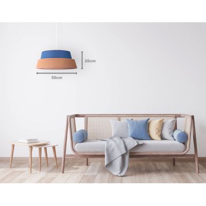 Duolla - Lühter GALAXY 1xE27/40W/230V d. 50 cm sinine