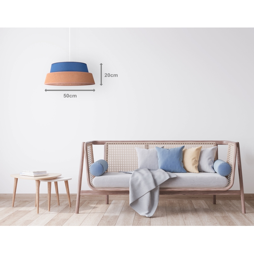Duolla - Lühter GALAXY 1xE27/40W/230V d. 50 cm sinine