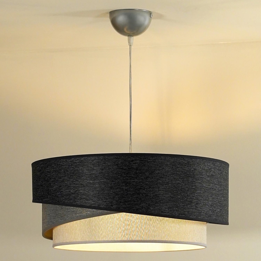 Duolla - Lühter KOBO 1xE27/15W/230V d. 45 cm antratsiit/hall/valge
