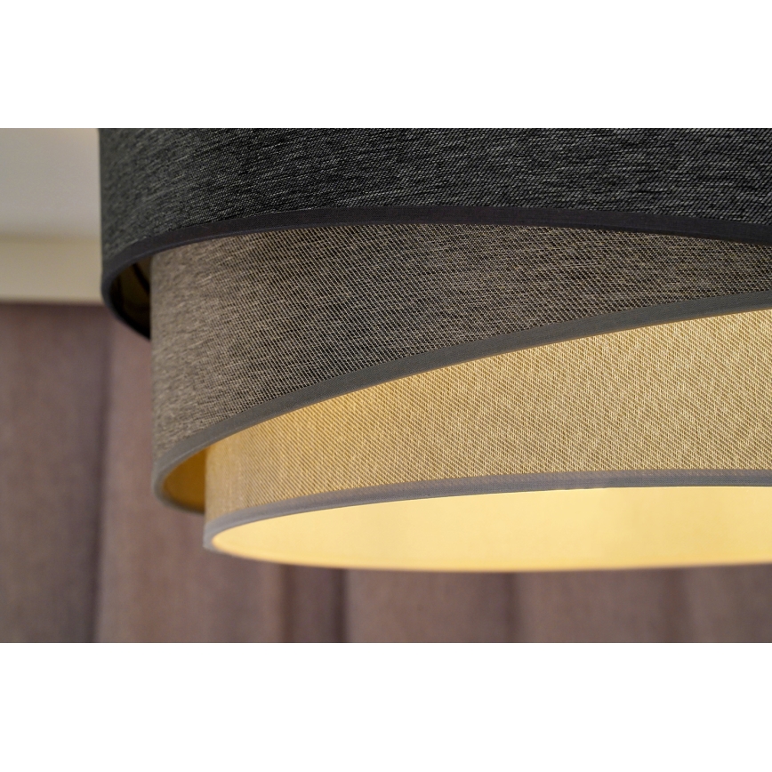Duolla - Lühter KOBO 1xE27/15W/230V d. 45 cm antratsiit/hall/valge