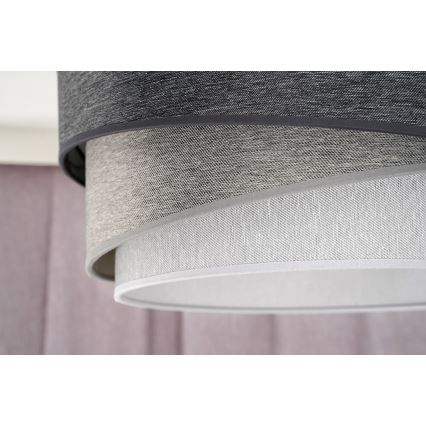Duolla - Lühter KOBO 1xE27/15W/230V d. 45 cm antratsiit/hall/valge