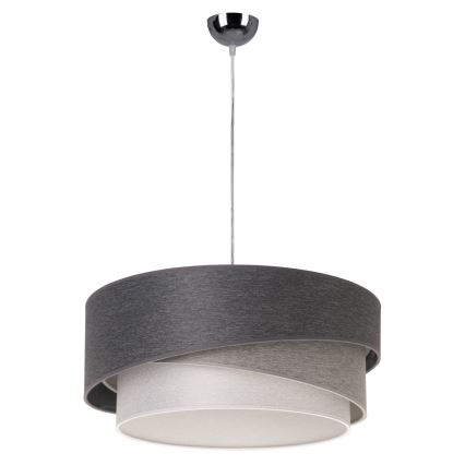 Duolla - Lühter KOBO 1xE27/15W/230V d. 45 cm antratsiit/hall/valge