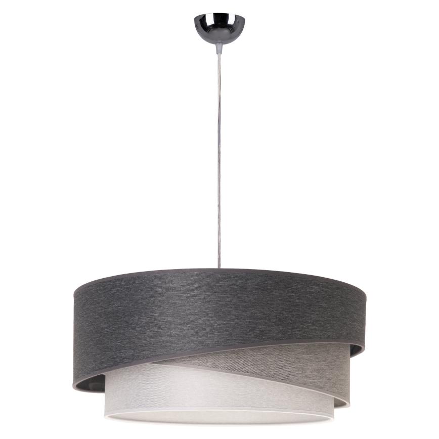 Duolla - Lühter KOBO 1xE27/15W/230V d. 45 cm antratsiit/hall/valge
