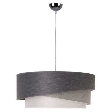 Duolla - Lühter KOBO 1xE27/15W/230V d. 45 cm antratsiit/hall/valge