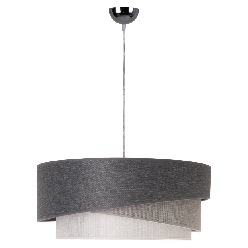 Duolla - Lühter KOBO 1xE27/15W/230V d. 45 cm antratsiit/hall/valge