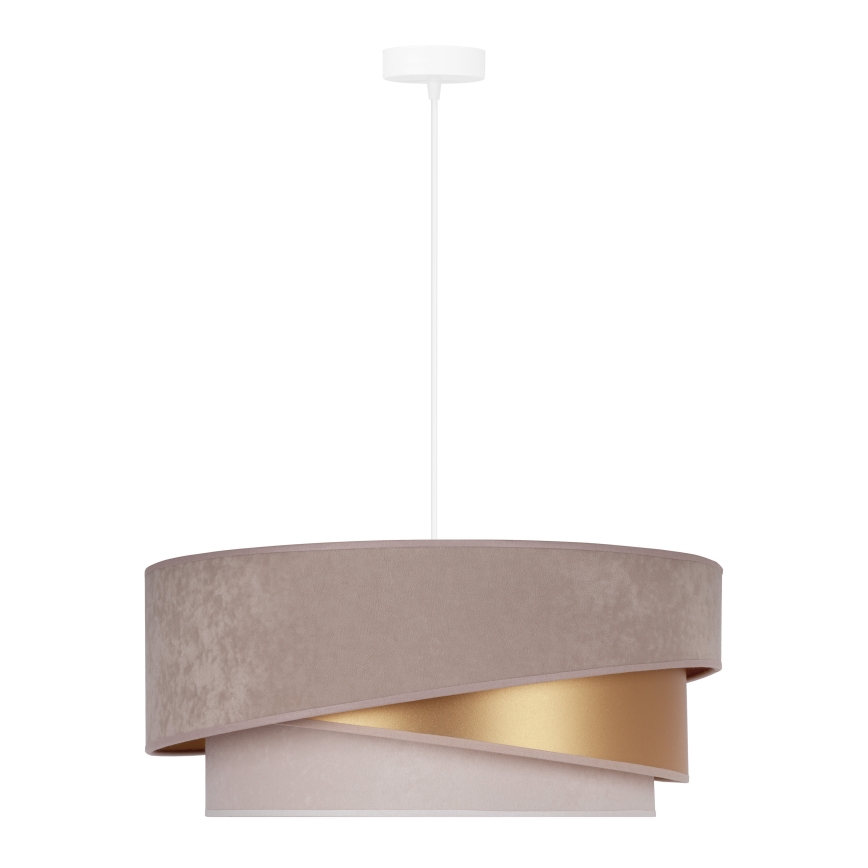 Duolla - Lühter KOBO 1xE27/15W/230V d. 45 cm beež/kuldne/kreemikas