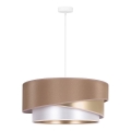 Duolla - Lühter KOBO 1xE27/15W/230V d. 45 cm beež/kuldne/valge