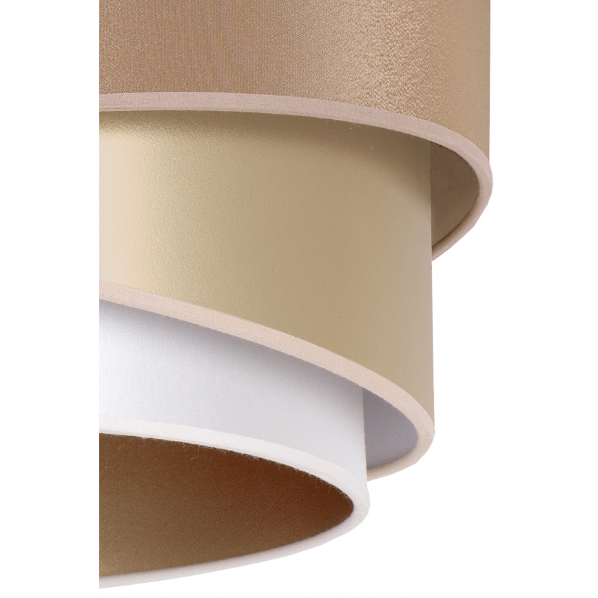 Duolla - Lühter KOBO 1xE27/15W/230V d. 45 cm beež/kuldne/valge