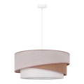 Duolla - Lühter KOBO 1xE27/15W/230V d. 45 cm beež/pruun/valge