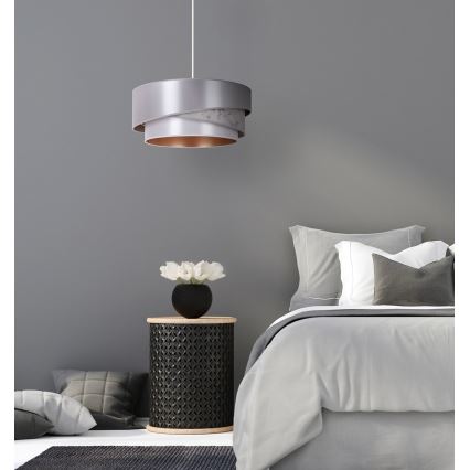 Duolla - Lühter KOBO 1xE27/15W/230V d. 45 cm hõbedane/kuldne