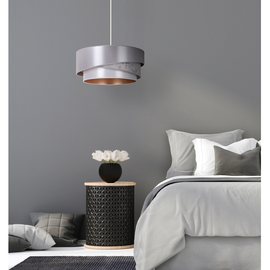 Duolla - Lühter KOBO 1xE27/15W/230V d. 45 cm hõbedane/kuldne