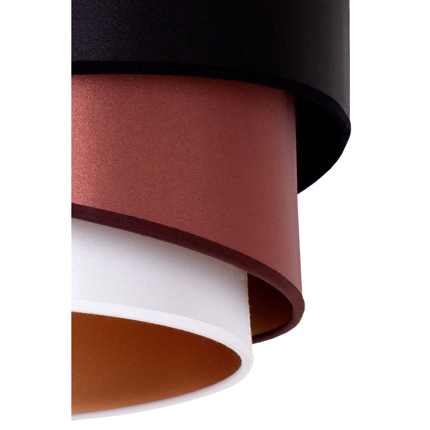 Duolla - Lühter KOBO 1xE27/15W/230V d. 45 cm must/burgundia/hõbedane