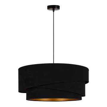 Duolla - Lühter KOBO 1xE27/15W/230V d. 45 cm must/kuldne