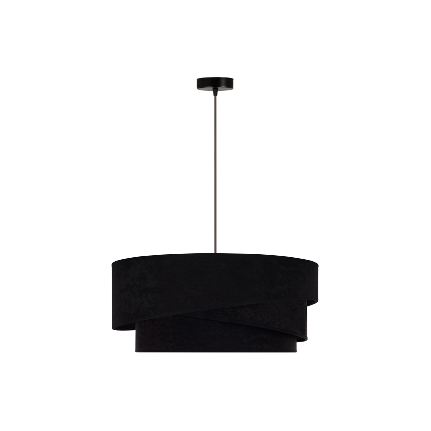 Duolla - Lühter KOBO 1xE27/15W/230V d. 45 cm must/kuldne