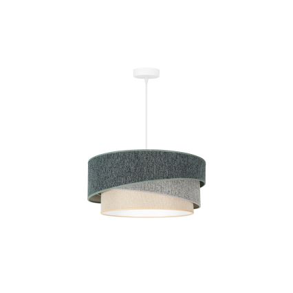 Duolla - Lühter KOBO ECO RECYCLING 1xE27/15W/230V d. 45 cm roheline/hall/kreemikas