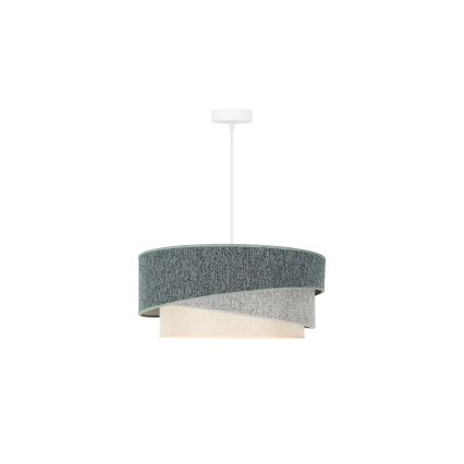 Duolla - Lühter KOBO ECO RECYCLING 1xE27/15W/230V d. 45 cm roheline/hall/kreemikas