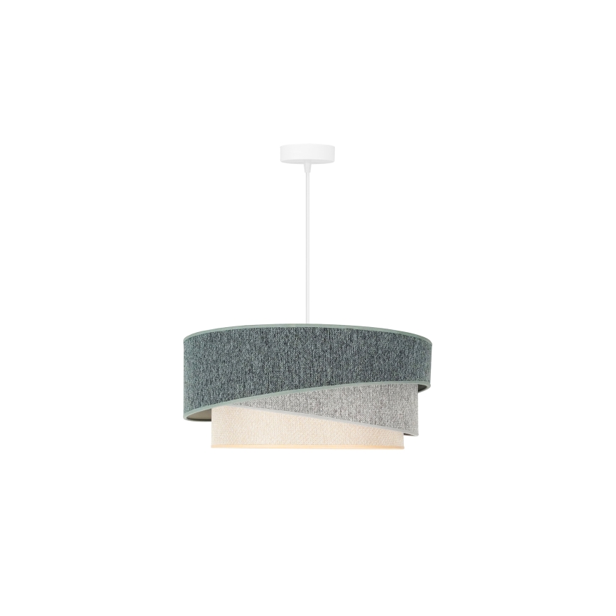 Duolla - Lühter KOBO ECO RECYCLING 1xE27/15W/230V d. 45 cm roheline/hall/kreemikas
