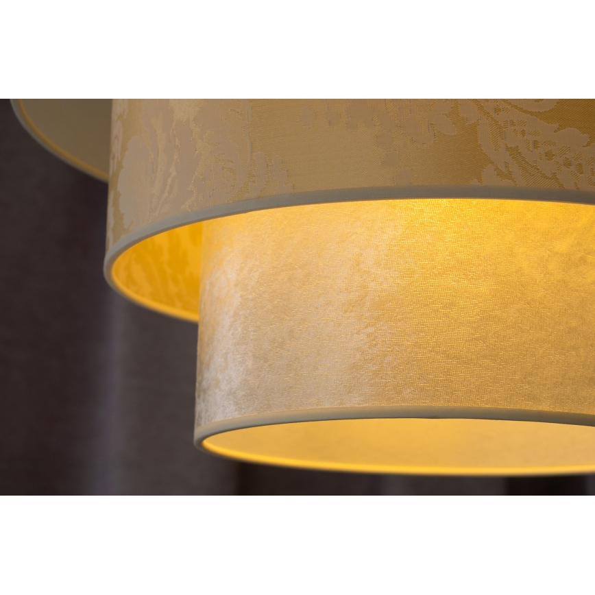 Duolla - Lühter LUNETA 1xE27/40W/230V d. 45 cm kreemikas