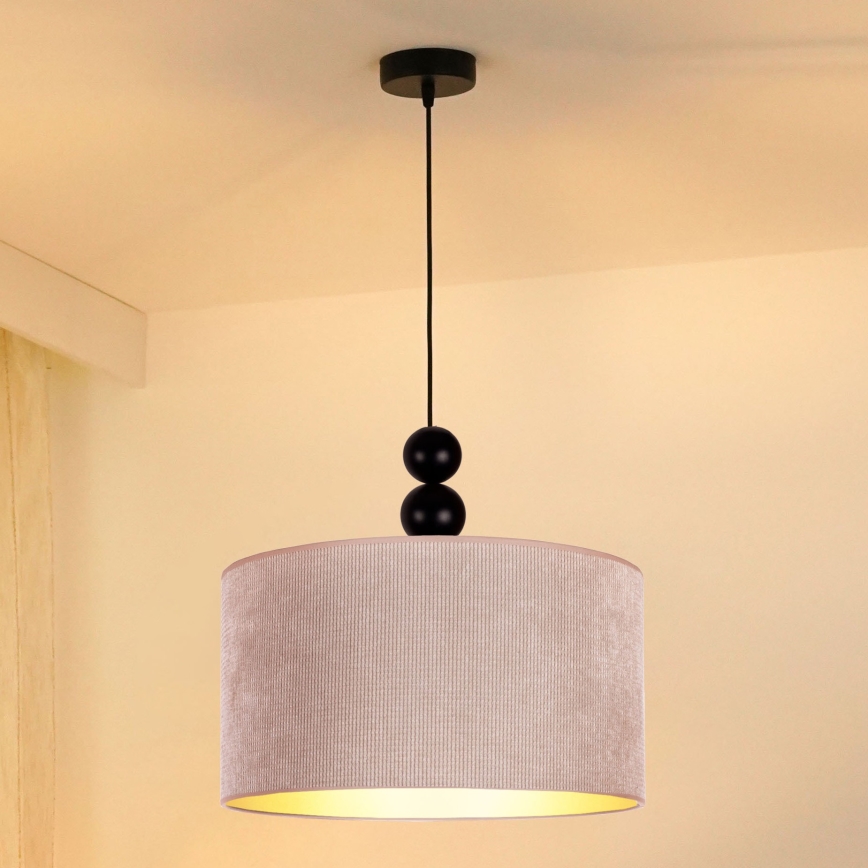 Duolla - Lühter LYON 1xE27/15W/230V d. 40 cm beež