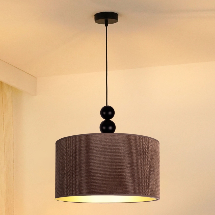 Duolla - Lühter LYON 1xE27/15W/230V d. 40 cm pruun