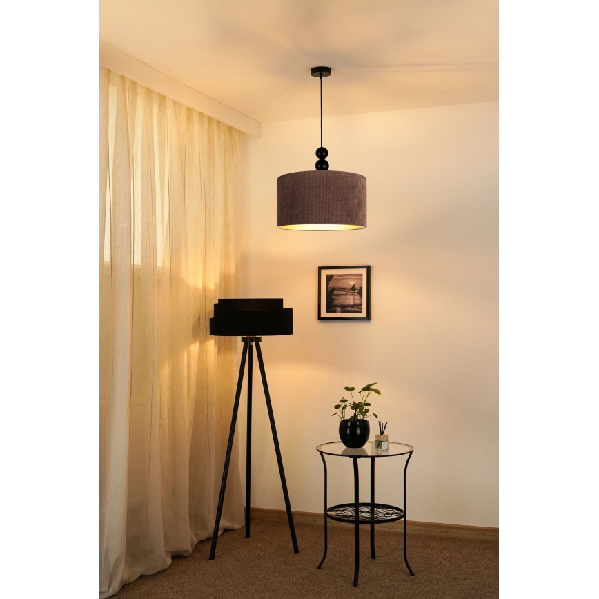 Duolla - Lühter LYON 1xE27/15W/230V d. 40 cm pruun